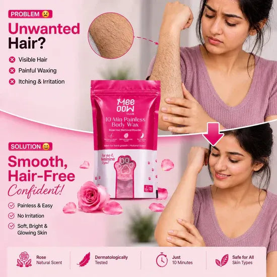 MEE OOW™ PREMIUM QUALITY PAINLESS HAIR REMOVAL POWDER